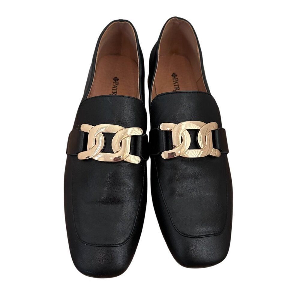 Spring Step Patrizia Rockrose Black Faux Leather Loafers Size 10 - Picture 4 of 9
